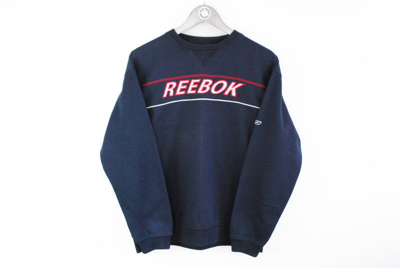 Vintage Reebok Sweatshirt Medium big logo retro 90s sport jumper