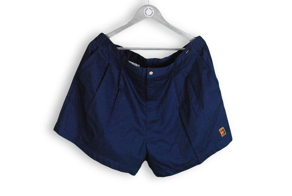 vintage nike tennis cotton blue shorts xlarge xxlarge
