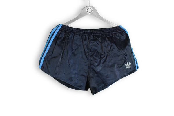 vintage adidas navy blue 80s shorts