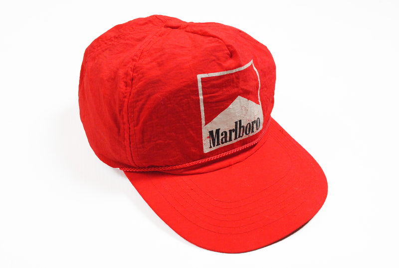 Vintage Marlboro Cap 90s big logo red hat