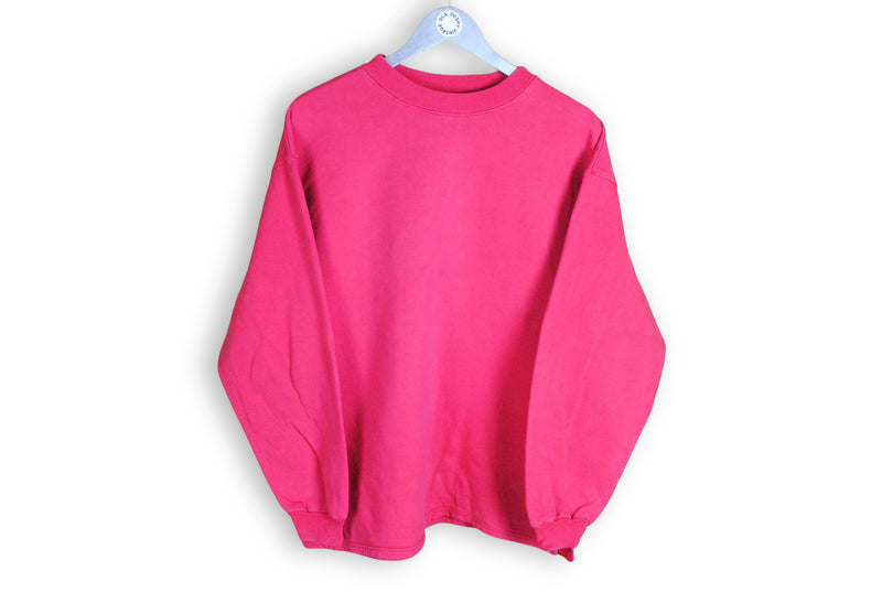 Vintage Converse Sweatshirt Small / Medium pink rare 90s bright jumper made in Canada