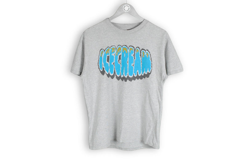 Vintage Icecream by Billionaire Boys Club T-Shirt Medium big logo made in USA gray