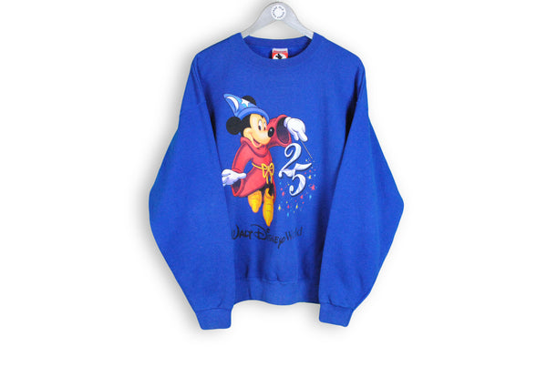 vintage made in USA disney walt mickey mouse blue sweatshirt