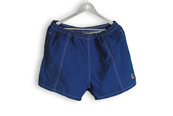 vintage nike tennis shorts blue swimming
