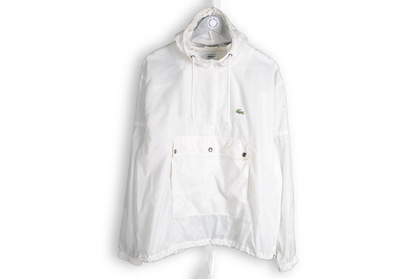 vintage Lacoste white anorak jacket izod