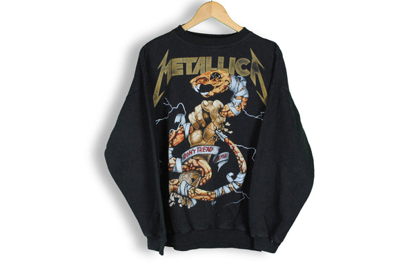 vintage 1991 sweatshirt metallica dont tread me rare