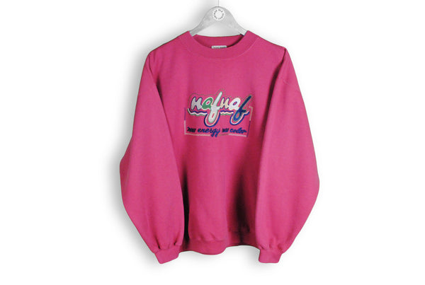 Pick Vintage Japanese Naf Naf Issey Miyake Sweater Pullover Naf Naf  Crewneck Fashion Embroidered Design Naf Naf Sweatshirt Size M 