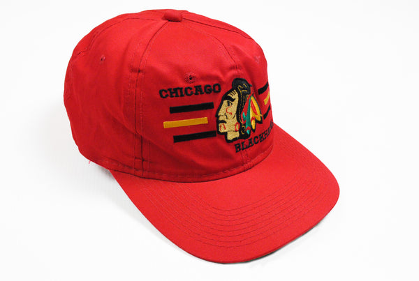 Vintage Chicago Blackhawks Cap red big logo Hat