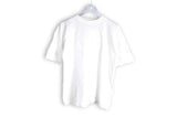 Vintage Chanel Embroidery Logo Bootleg T-Shirt Medium white big logo