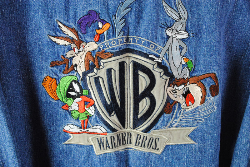Vintage Warner Bros Denim Shirt XLarge