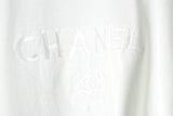 Vintage Chanel Embroidery Logo Bootleg T-Shirt Medium