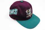 Vintage Mighty Ducks Anaheim Cap big logo purple green collection NHL Hockey Hat