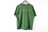 Vintage Status Quo 95/96 Tour T-Shirt Large green big logo music 90s merch