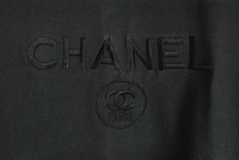 Vintage Chanel Embroidery Logo Bootleg T-Shirt Large