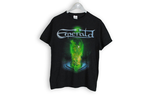 Vintage Emerald T-Shirt Medium 1995 black rock