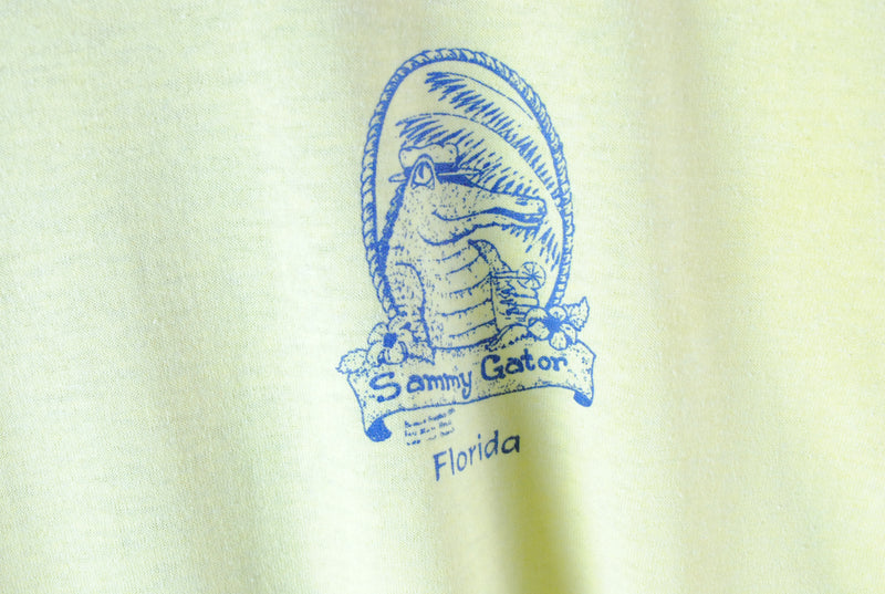 Vintage Sammy Gator Florida 1989 T-Shirt Large