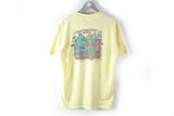 Vintage Sammy Gator Florida 1989 T-Shirt Large made in USA 86 Cindy Brookhart tee yellow big logo crocodile beach