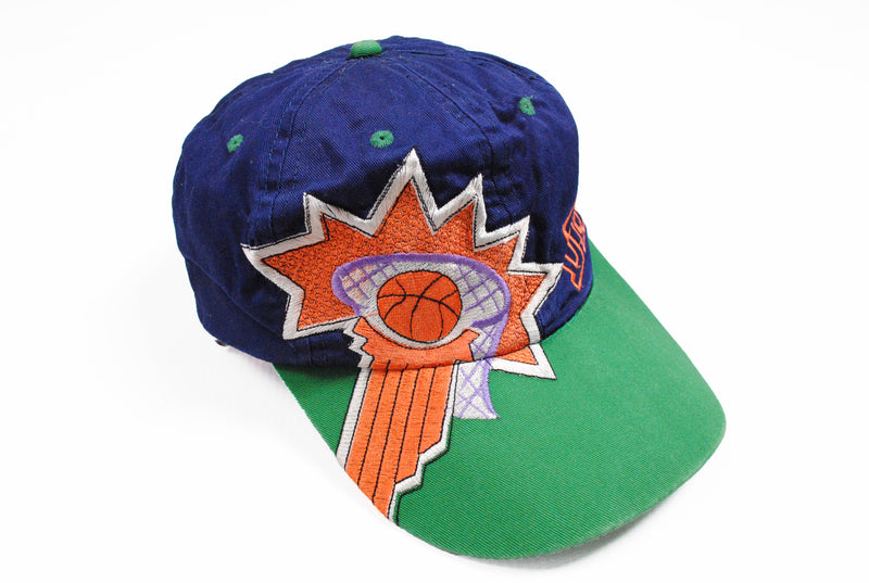 Vintage Knicks New York Cap blue orange big logo basketball hat NBA