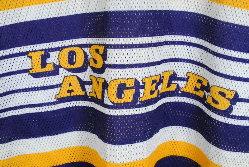 Vintage Starter Los Angeles Lakers Baseball Jersey XLarge