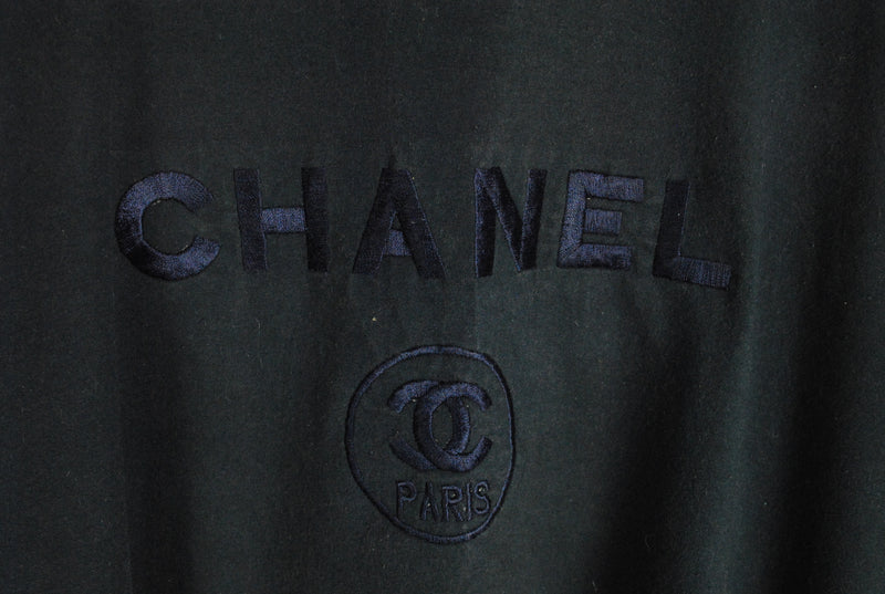 Vintage chanel embroidered discount sweatshirt