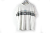 Vintage Adidas Tennis Line T-Shirt Medium white gray big logo 90s tee