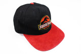 Vintage Jurassic Park Cap  1992 black red big logo hat movie