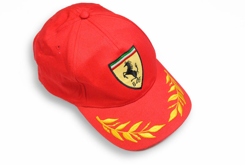 Vintage Ferrari Cap red yellow big logo