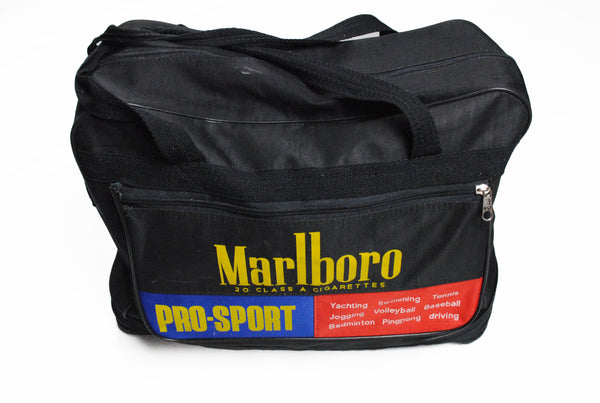 Vintage Marlboro Travel Bag black big logo pro-sport 