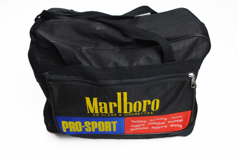 Vintage Marlboro Travel Bag black big logo pro-sport 