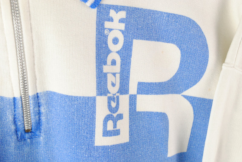 Vintage Reebok 1/4 Zip Sweatshirt Large