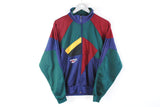 Vintage Reebok Track Jacket Medium multicolor green red blue sport 90s jacket