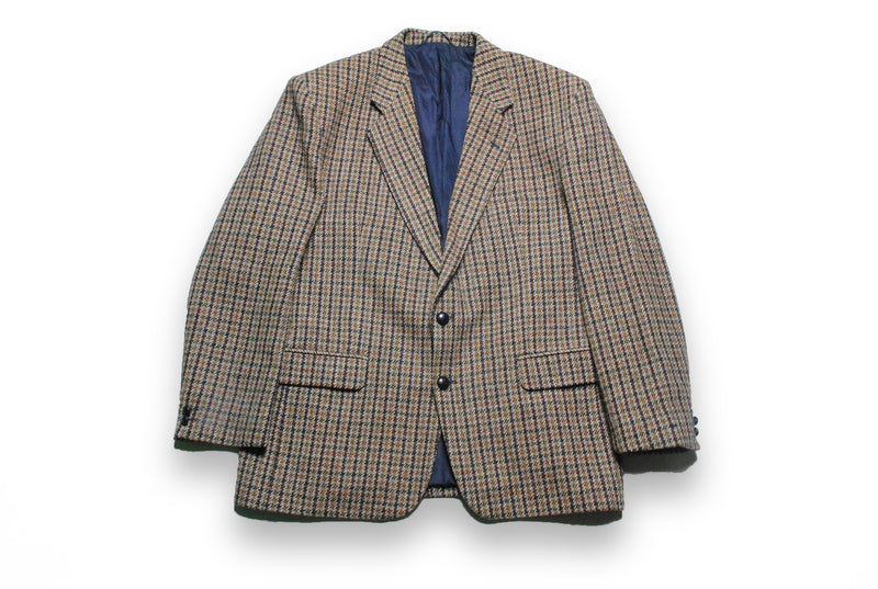 vintage harris tweed plaid blazer jacket