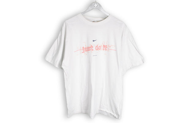 Vintage Nike T-Shirt white just do it big logo shirt Switzerland