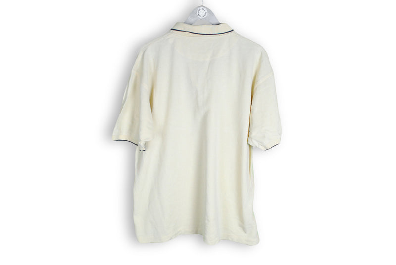 Vintage Yves Saint Laurent 1/4 Zip Polo T-Shirt XLarge / XXLarge
