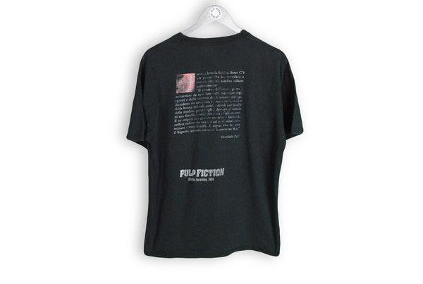 Vintage Pulp Fiction Quentin Tarantino 1994 T-Shirt Medium Sono Wolf risolvo i problemi black big logo shirt 1994