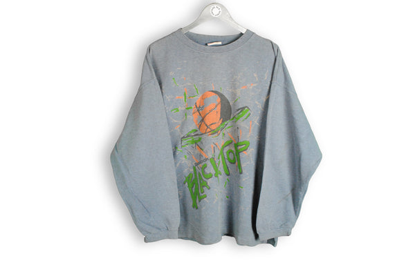 vintage reebok blacktop gray basketball sweatshirt