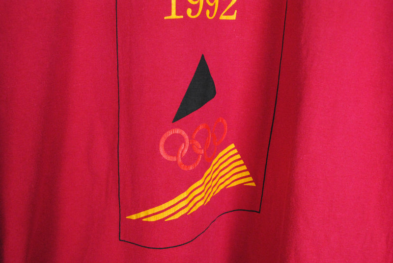 Vintage Adidas Team Olympia 1992 Barcelona T-Shirt Large