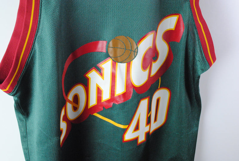 Vintage SuperSonics Seattle Kemp Nike Jersey Large