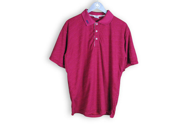 Vintage Nike Polo T-Shirt Large red monogram shirt