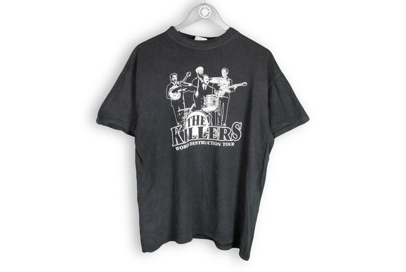 Vintage The Killers World Destruction Tour T-Shirt Medium black big logo