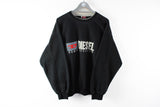 Vintage Diesel Sweatshirt XLarge black big logo retro 90s classic sport jumper