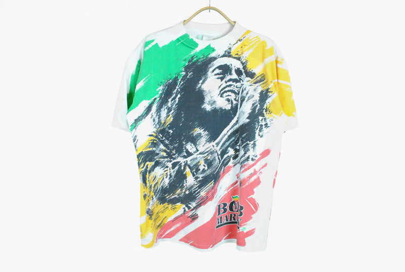 vintage bob marley t-shirt multicolor