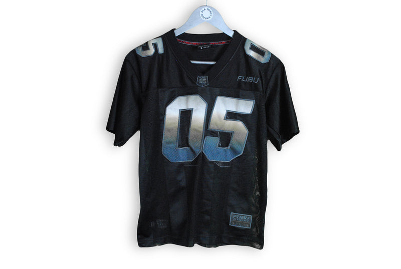 Vintage Fubu T-Shirt Small black 05 jersey shirt NFL football shirt