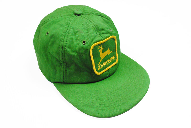 Vintage John Deere Cap green yellow big logo