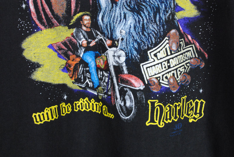 Vintage Harley-Davidson "The last biker on the Earth" T-Shirt Medium