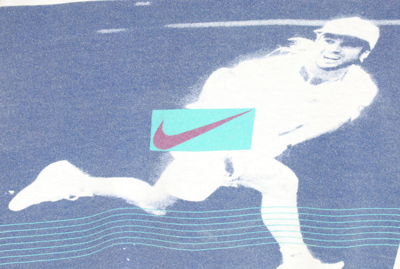 Vintage Nike Challenge Court Andre Agassi T-Shirt Large