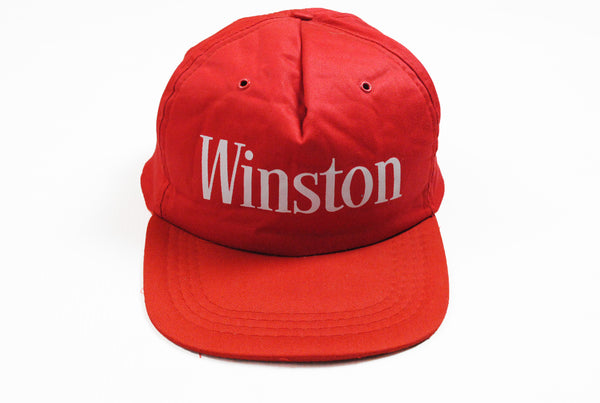 Vintage Winston Cap big logo red white cigarettes 90s hat