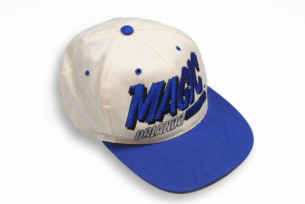 Vintage Orlando Magic Cap white blue big logo hat