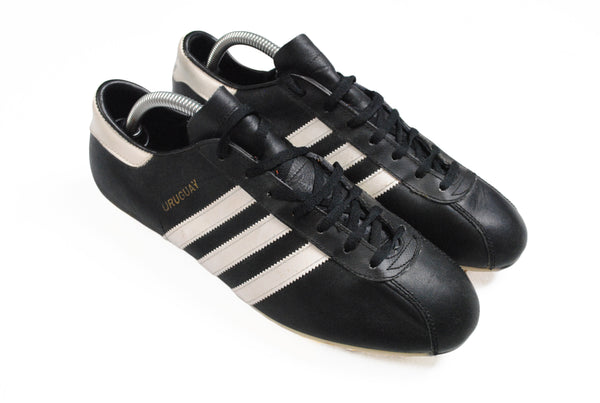 Vintage Adidas Uruguay Boots 7 size black leather football shoes made in Austria