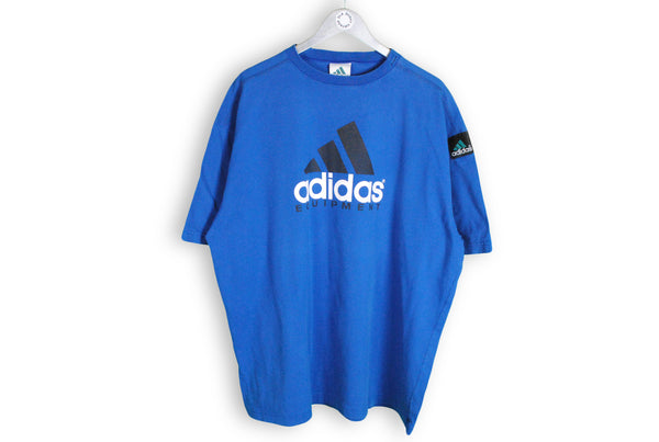 Vintage Adidas Equipment T-Shirt XXLarge blue rare cotton tee